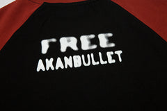 Vintage Print Raglan Short Sleeve Tee