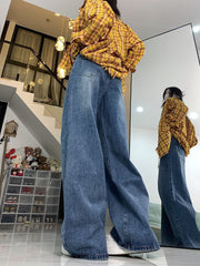 90s Washed Baggy Boyfriend Jeans - fairypeony