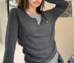 Vintage Patchwork Long Sleeve Tee