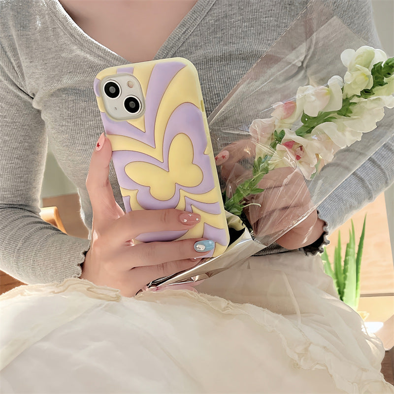 Summer Cream Butterfly Phone Case - fairypeony