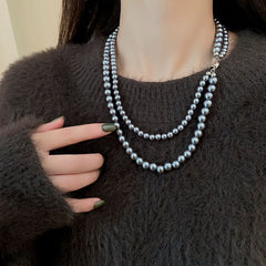 Irregular Long Pearl Necklace
