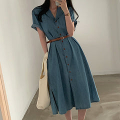 Denim Dress - fairypeony