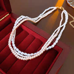 Irregular Long Pearl Necklace