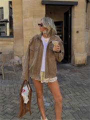 Casual loose-fitting jacket coat