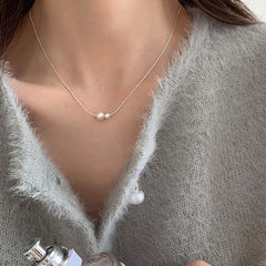 Starfish pearl necklace