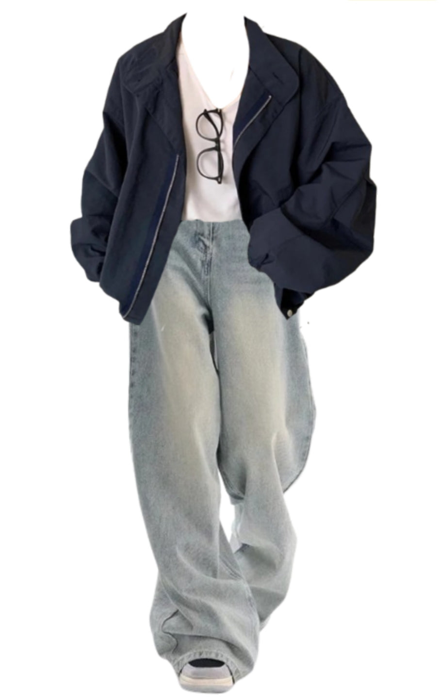 OOTD: Oversized Jacket + Vintage Baggy Boyfriend Jeans