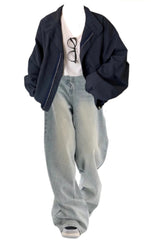 OOTD: Oversized Jacket + Vintage Baggy Boyfriend Jeans