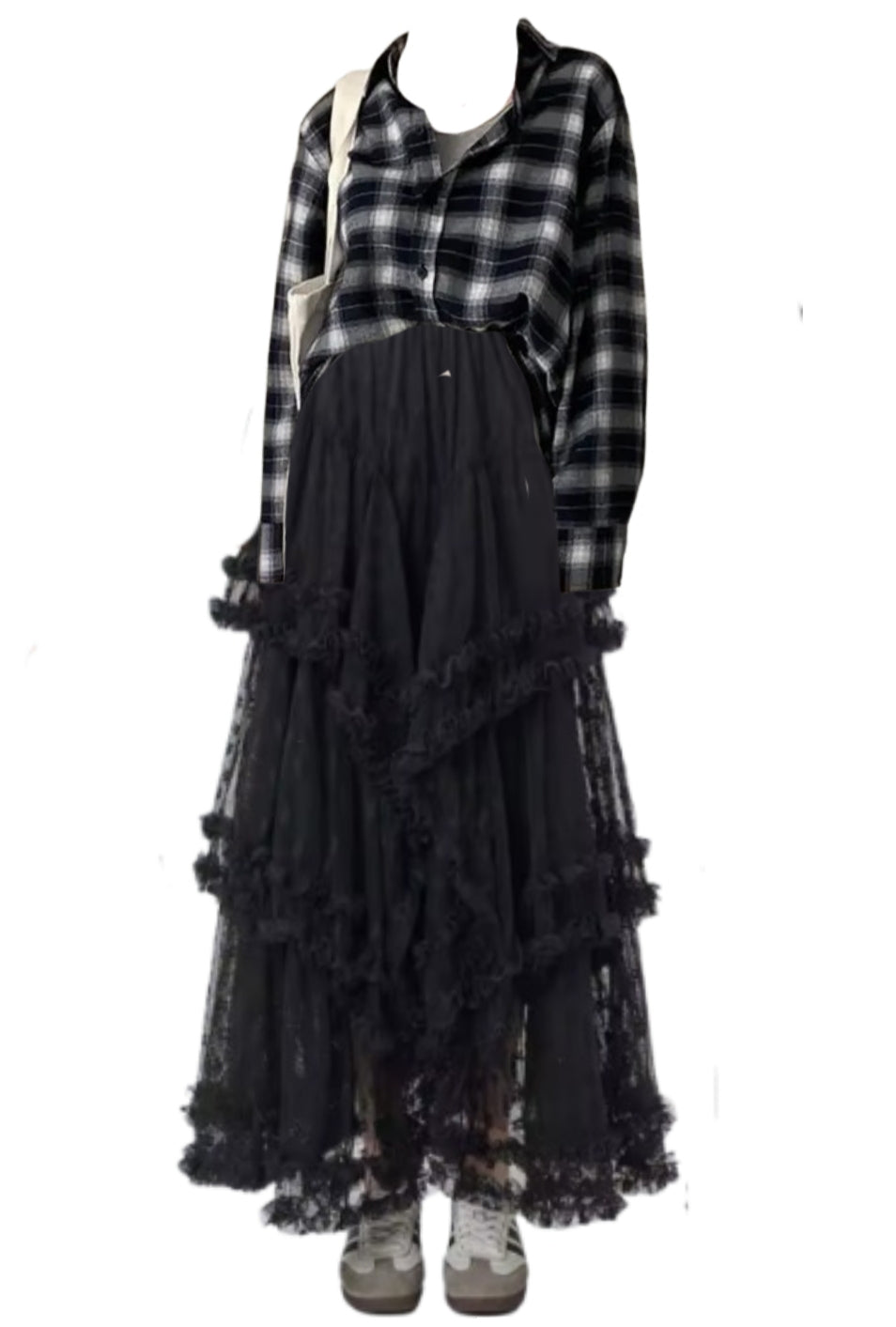 OOTD: Long Sleeve Blouse + Fairy Lace Maxi Skirt