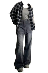 OOTD: Long Sleeve Blouse + Light Wash Jeans