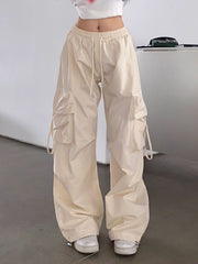 Multiple Pocket Bound Feet Cargo Pants - fairypeony
