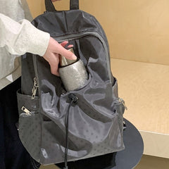 Polka Dot Waterproof Nylon Backpack