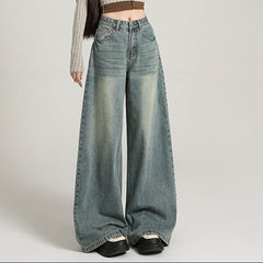 Vintage High Waist Washed Baggy Jeans