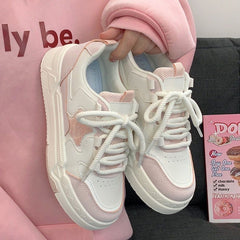 Pastel Color Block Star Sneakers