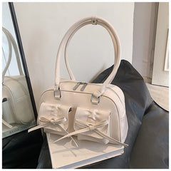 The Galactic Satchel Bow Leather Shoulder Bag