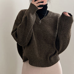 V-Neck Pullover Dark Academia Sweater