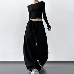 Women's High-Waisted Wide-Leg Sweatpants