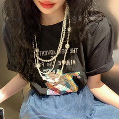 Irregular Long Pearl Necklace