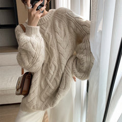 New Autumn-Winter Solid-Colored Sweater