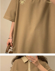 Vintage 90's Polo Neck Oversized T-Shirt