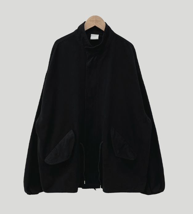 Vintage Stand Collar Long-Sleeve Zipper Jacket – Korean Chic Loose Coat in 2 Colours