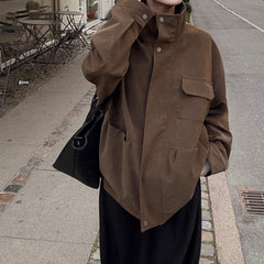 Women's retro collar jacket with ultra-thin butterfly sleeves