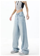 Light Blue Washed Baggy Boyfriend Jeans