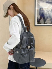 Polka Dot Waterproof Nylon Backpack with Air Cushion Straps