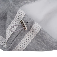 Lace Stiped Bowknot Baggy Sweatpants