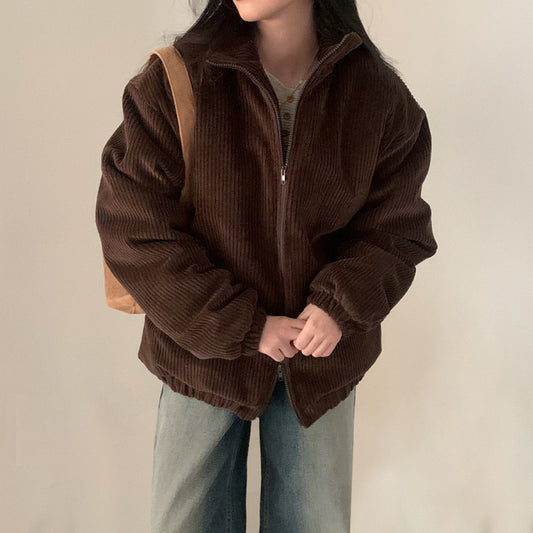 Vintage Corduroy Bomber Jacket