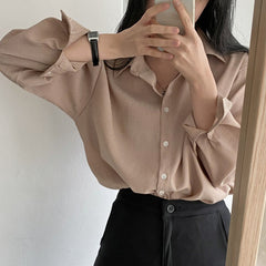 Casual Striped Long Sleeve Blouse