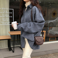 Womens Long Sleeve Loose Fit Shirt