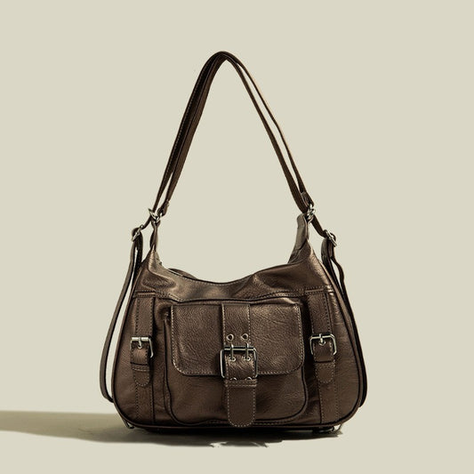 Vintage Pu Leather Y2K Crossbody Bag