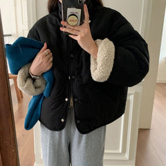 Reversible Lamb Wool Oversized Jacket