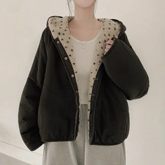 Vintage Reversible Fleece Oversized Jacket