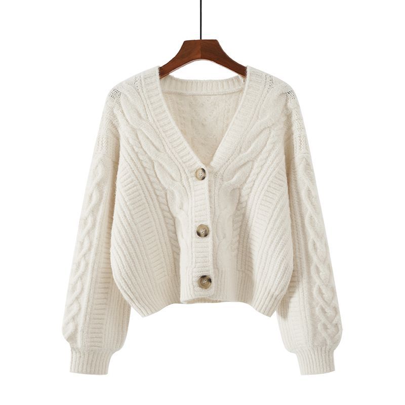 Womens Loose Fit Cardigan Sweater - fairypeony