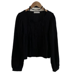Aesthetic Ribbon Solid Color Striped Blouse
