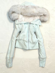 Vintage Hooded Fleece Lined Jacket