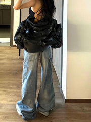 Vintage Straight Loose Boyfriend Jeans - fairypeony