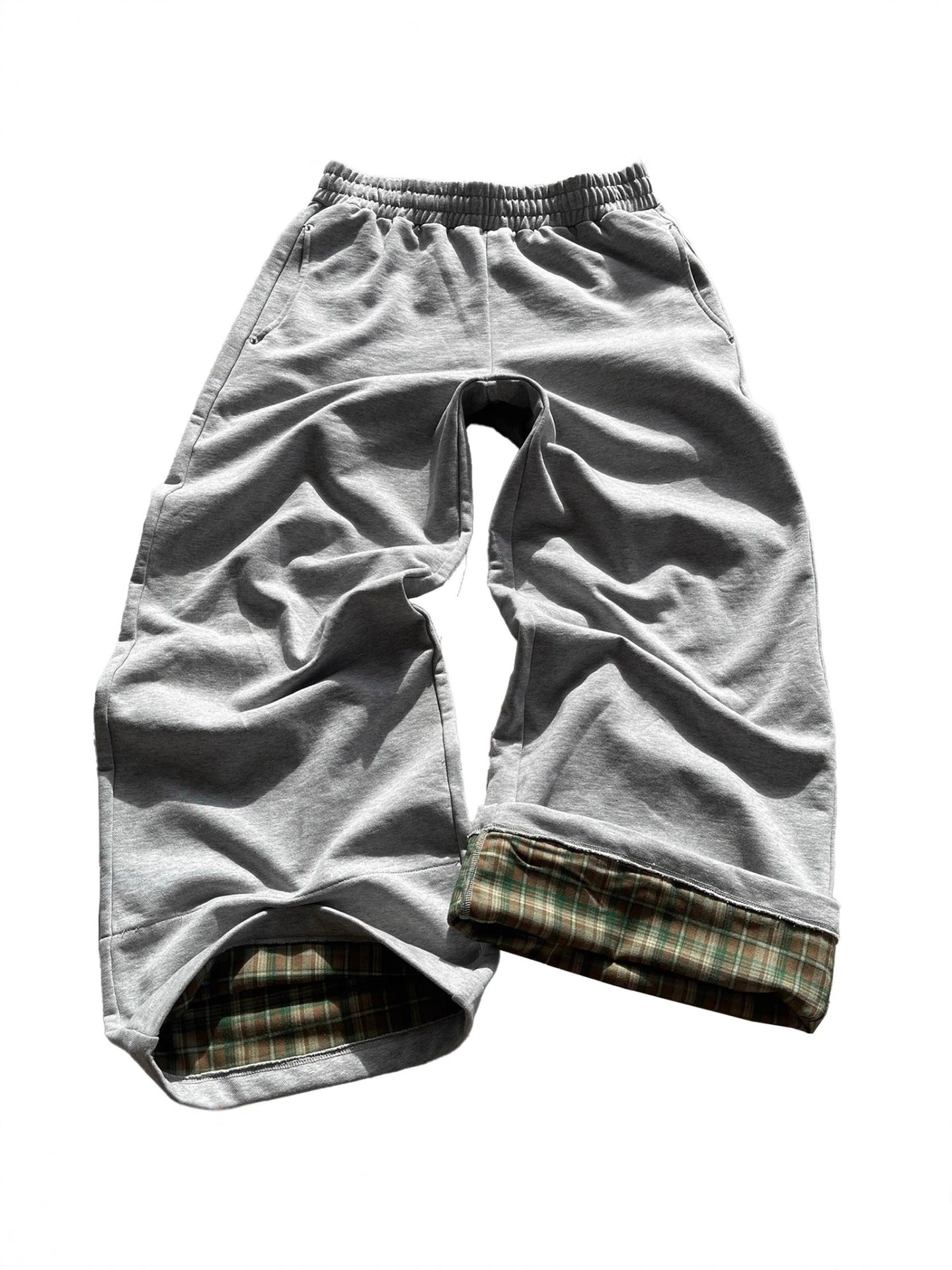 Y2K Wide-Leg Patchwork Pants