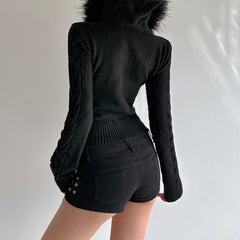 Slimming Knit Short Coat for Women