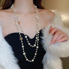 Irregular Long Pearl Necklace