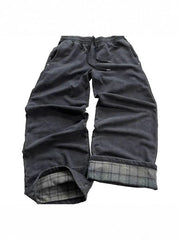 Y2K Wide-Leg Patchwork Pants
