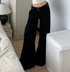 Vintage Low Waist Wide Leg Pants
