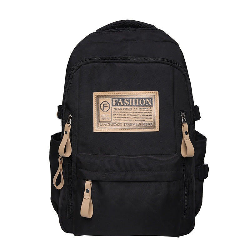 Solid Color Multi pocket Backpack