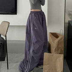 Embroidery Piping Detail Sweatpants