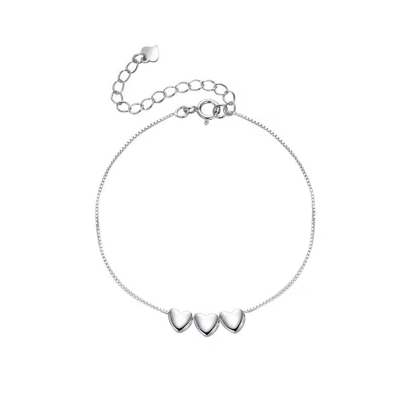 Silver Heartstrings Bracelet - fairypeony