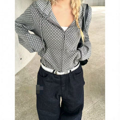 Women's Short Hooded Sweatshirt Jacket