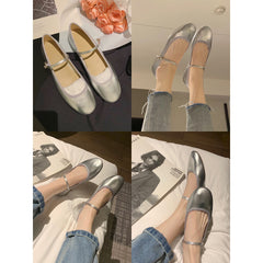 Flat Sole Mary Jane Loafers Shoes