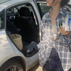 Fresh Plaid Print Long Sleeve Shirt