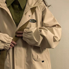 American-style student windbreaker